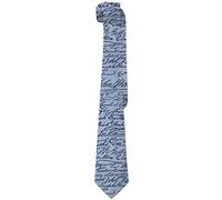 Men's Tie Funny Novelty Necktie Formal Party Business Neckties Fashion Skinny Ties for Men Boys Boyfriend Husband, Signatures Declaration of Independence, One Size