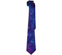 Men's Tie Funny Novelty Necktie Formal Party Business Neckties Fashion Skinny Ties for Men Boys Boyfriend Husband, Galaxy Star, One Size