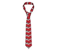 Men'S Tie Music Note Piano Print Woven Casual Necktie Slim Necktie Formal Necktie For Business Wedding