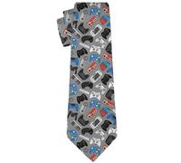Men's Tie Slim Neckties Textile Neck Ties for Party Wedding Business, Weapon Gamer Gaming Video, 57"x3.3"x1.2"