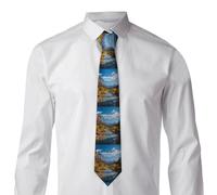 Mens Ties Classic Neat Tie Zion national park Ties for Men Formal Men's Necktie for Business Dinner Wedding