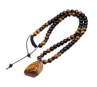Men's Tiger's Eye Beaded Necklace，1