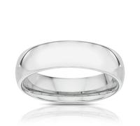 Men's Titanium 6mm Polished Court Ring
