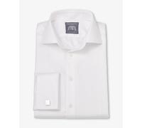 Men's Toby White Fine Twill Made to Measure Shirt - Size: One Size - Savile Row Company