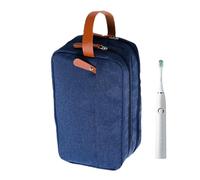 Men's Toiletry Travel Bag: Waterproof Oxford Organizer Case, Large Capacity Bag with Divider and Carry Handle | Durable Storage Bathroom, Toilet, Shaving, Travel, Vacation, Navy blue, Consulte la