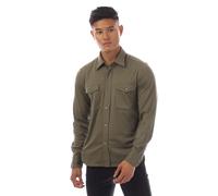 Men's Tom Ford Silk Cotton Blend Shirt in Green