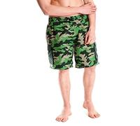 Mens Tom Franks Print Beach Swim Trousers Shorts Pants HT373 (Green Camo) L