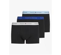 3 Pack Signature Cotton Essentials Trunks Black (Light Blue/Beige/Indigo S