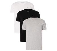 Tommy Hilfiger 3-Pack T-Shirts - S, White / Black/ Grey Heather