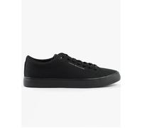 Men's Tommy Hilfiger LOGO PATCH Mens Trainers Black - Size: 10