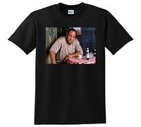 Men's Tony Soprano T Shirt Photo Poster tee L Black