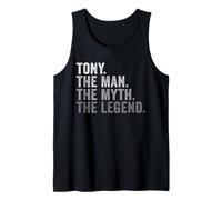 Mens Tony The Man The Myth The Legend First Name Tank Top