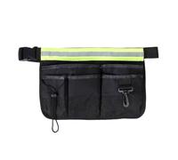 Mens Tool Belt, Garden Tool Belt Pouches Organizer, Storage Organizer with Reflective Strip for Men Beginners Technician Work Outdoor Machinist Electrician