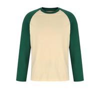 Mens Top Raglan Patchwork Tshirts Men UK Casual Shirt Men Round Neck Mens T-Shirts Plus Size T Shirts for Men UK Cotton Sweatshirts Long Sleeve Pullovers for Men UK Green
