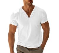 Men's Top T-Shirt White Tshirt Mens Sports Tops for Men UK Valueweight V-Neck-Tee Cap Superdry T Shirt Large Size Short Sleeve Tee Shirts