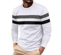 Mens Tops Casual Smart Colorful Element 3D Printed Blouse Tops Plain Long Sleeve Crew Neck Workout Sweatshirt Regular Fit Pullover T Shirts for Men UK Funny S-5XL