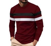 Mens Tops Casual Smart Colorful Element 3D Printed Blouse Tops Plain Long Sleeve Crew Neck Workout Sweatshirt Regular Fit Pullover T Shirts for Men UK Funny S-5XL