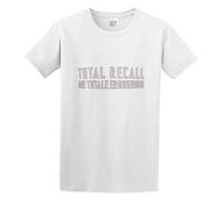 Men's Total Recall Logo Cotton T Shirt White M