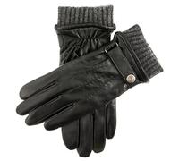 Dents Henley Men's Warm Lined Touchscreen Leather Gloves BLACK M