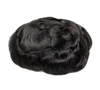 Mens Toupee 100% Human Hair Piece Men Toupee Replacement System PU & Mono Top Wig Short Remy Hair With Lace Hair Natural Toupee Hair for Men(8x10)