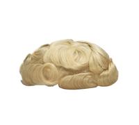 Men's Toupee Full PU Skin Base Double Knot Hair System Replacement Natural Looking Indian Human Units(8x10)