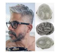 Mens Toupee Hair Pieces Men's Wig Indian Human Hair Toupee Men Full Hair Prosthesis Male Wig Hair System for Men Wigs(7x10)