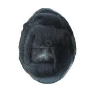 Mens Toupee Lace and PU Men's Natural Hairline Toupee Capillary Prosthesis Hair System 130% Hair Density Wig Man Toupee Hair for Men(7x9)