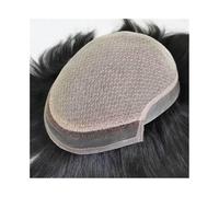 Men's Toupee Lace Front Toupee for Men Human Hair Silk Base Pieces Diamond with Thin PU Skin Around System(7x9)