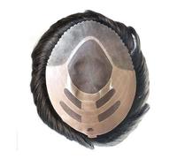 Men's Toupee Male Human Hair Replacement Systems 8x10 Inch Durable Fine Mono NPU Pieces Bond Units