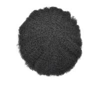 Mens Toupee Men Toupee Afro Curly Men's Wigs Breathable Mono Top and PU Perimeter Male Hair Capillary Prosthesis 6" Replacement System Unit Human Hair Wig Toupee for Men(1B 10mm wave 130%,5x8)