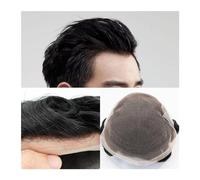 Mens Toupee Mens Toupee Bleached Knots Toupee for Men Hair System European Human Hair Piece Swiss Lace Hair Replacement System Lace Front Toupee for Men