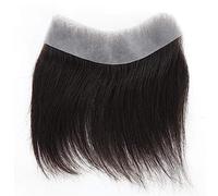 Men'S Toupee Realistic Front Hairline Human Hair Toupee For Men V Style Front Toupee Wig With Thin Skin Pu Base Natural Men'S Hairpieces Hair Replacement System Men'S Wig,4x18cm,1Pcs/Lot