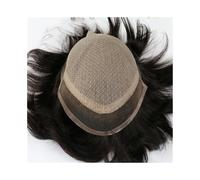 Mens Toupee Swiss Lace Front Silk Base I Lace Style Wigs For Men Toupee Men Durable Silk base Human Hair System Unit Mens Wig Color Wigs(5x7)