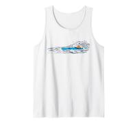 Mens Touring Sea Kayak Graphic Tank Top