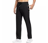 Mens Track Bottoms With Zip Pockets Mens Lightweight Sweatpantss Straight-Leg Jog Pants Drawstring Elastic Waist Trousers Loose Fit Workout Running Jogging Trousers Thin Mesh Sports Trousers
