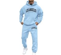 Mens Track Suits 2 Piece Set,Graphic Print Hooded Sweatshirt And Jogger For Comfortable Casual Two Piece Outfit With Modern Street Style Design