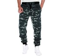 Mens Tracksuit Bottoms Camo Gym Joggers Sweatpants Drawstring Elastic Waist Running Trousers Combat Camouflage Long Pants Outdoor Hiking Pants