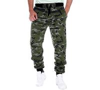 Mens Tracksuit Bottoms Camo Gym Joggers Sweatpants Drawstring Elastic Waist Running Trousers Combat Camouflage Long Pants Outdoor Hiking Pants