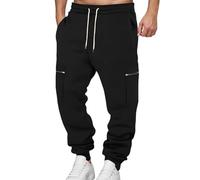 Mens Tracksuit Bottoms, Men's Casual Straight Leg Trousers Featuring Side Zipper Pockets For Athletic Fashion And Everyday Comfort