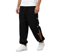 Mens Tracksuit Bottoms - Mens Trousers Quick Release Basketball Sweatpants With Side Zipper And Light Fleece For Casual Sports And Athletic Training Comfort (Black, Xxxxl)