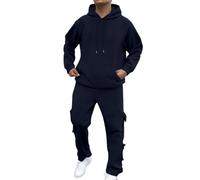 Men's Tracksuit Set Athletic 2 Piece Plain Casual Zip up Full Sleeve Jogging Outfit Gym Sport Lounge Wear Sport Running Jogging Jacket with Joggers Bottom Pant Xmas (Men's Tracksuits Set,XL)