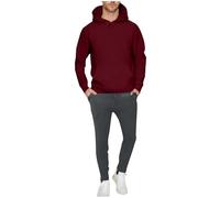Mens Tracksuit Set Fleece Hooded Sweatshirt and Sweatpants Jogger Stretchy Drawstring 2 Piece Sweatsuits for Men Autumn Winter Warmth Hoodie Suits Comfy Soft Tracksuits Set with Pockets