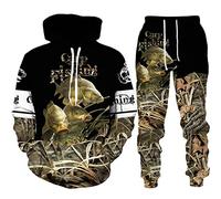 Men's Tracksuit Set Lure Fishing 3D Printed Hoodies and Joggers Sweatpants 2 Piece Set Hip Hop Casual Sport Suit