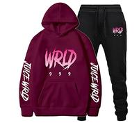 Mens Tracksuit Set, R I P Rapper Hoodies Suit Sweatshirts Trousers 2Pcs Men Women Slim Fit Hoodie & Joggers