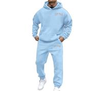 Mens Tracksuits Full Sets Sweatpants Joggers Fleece Letter Print Sweatshirt Y2K Jogging Tracksuit Cotton Blend Sweatsuit Autumn Light Activewear For Athletic Performance