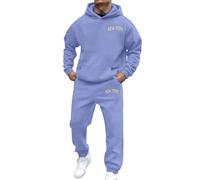 Mens Tracksuits Full Sets Sweatpants Joggers Fleece Letter Print Sweatshirt Y2K Jogging Tracksuit Cotton Blend Sweatsuit Autumn Light Activewear For Athletic Performance