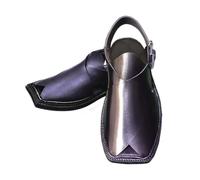 Mens Traditional Handmade Peshawari Afghan Shoes Authentic Leather Sandals Arab Islam Black Afghan Pakistan (UK Footwear Size System, Adult, Men, Numeric, Medium, 8)