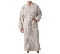 Mens Traditional Pyjamas 2 Piece Set Classic Style Plain Poly Cotton Pjs with Check Design Loungewear Top Adjustable Drawstrings White