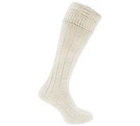 Mens Traditional Scottish Highland Wear Kilt Wedding Hogmanay Socks/UK 6-11 Eur 39-45 (Cream)