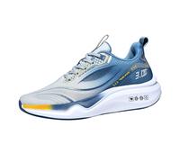 Men's Trainers Air Cushioning Road Running Shoes Lightweight Breathable Basketball Sneakers Non Slip Sports Fitness Trainers Outdoors Casual Walking Sneakers Comfortable Low Rise Flat Wedge Shoes